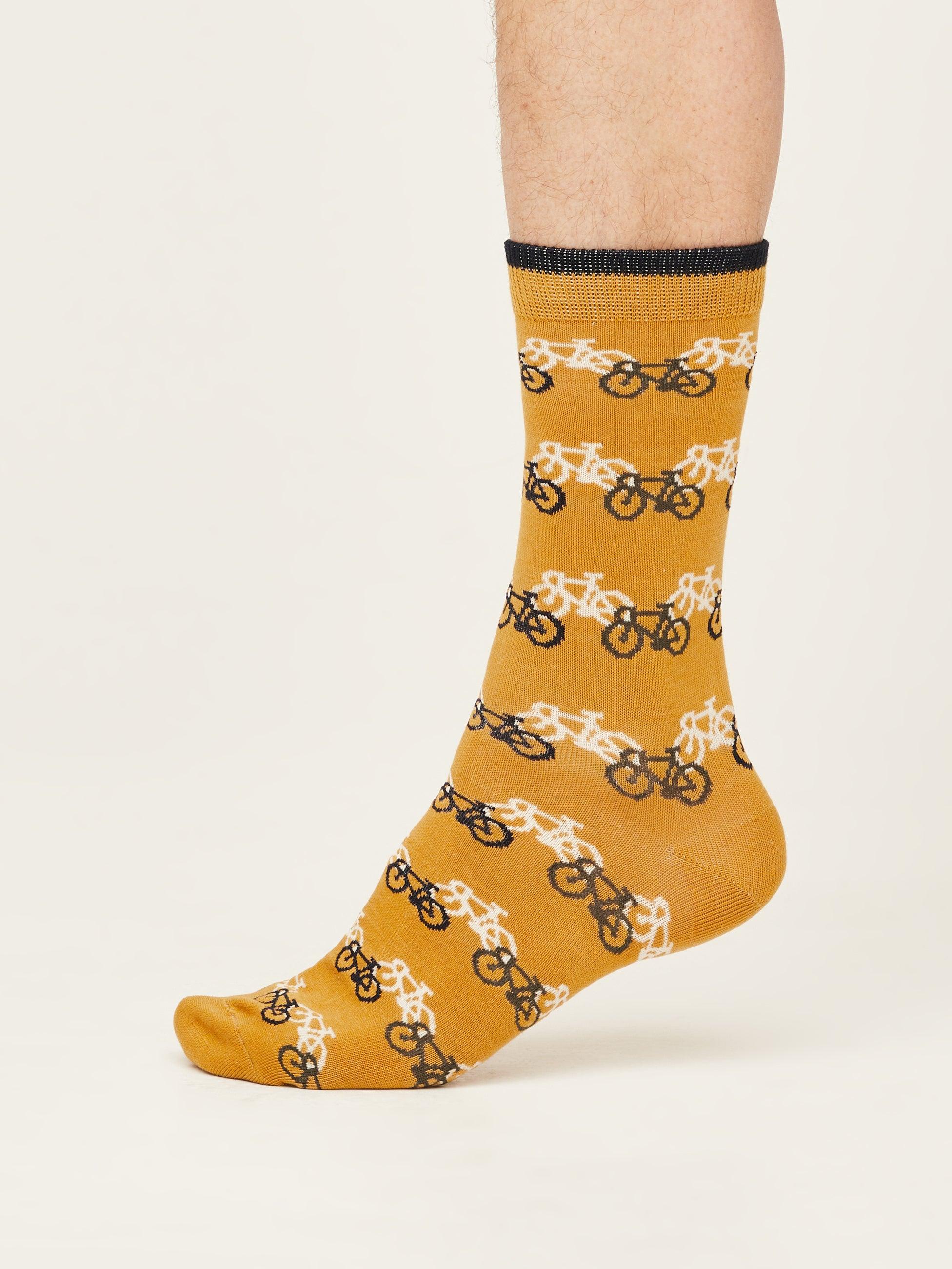 Bicycle Race Socks - Amber Yellow