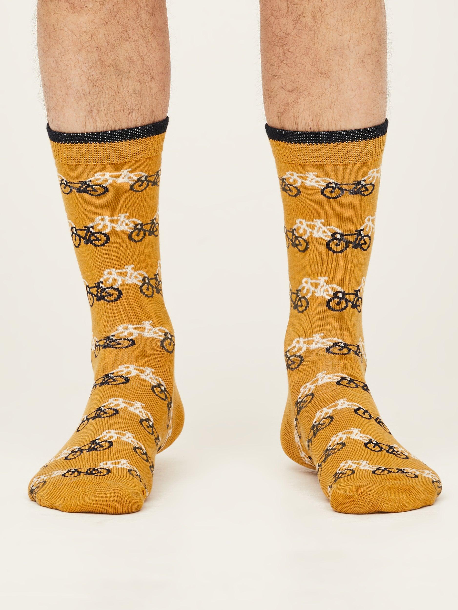 Bicycle Race Socks - Amber Yellow