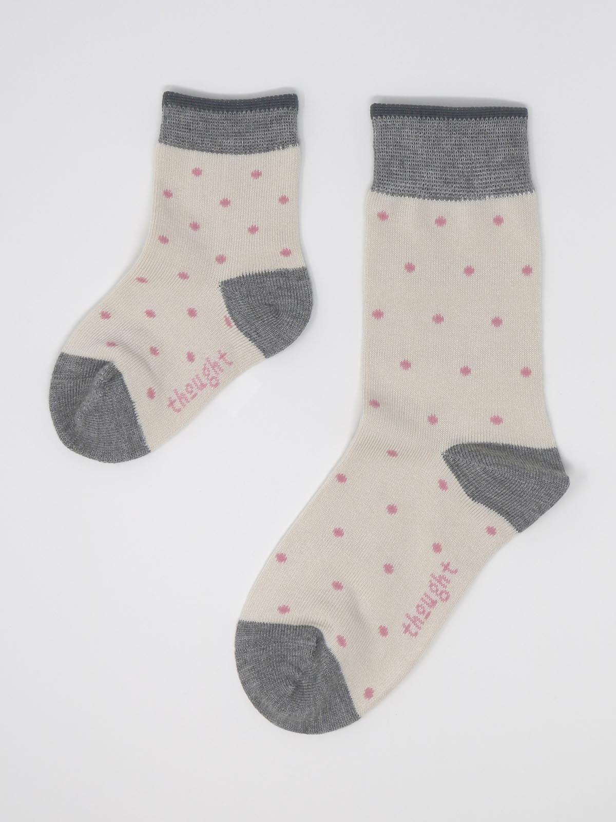 Rose Bamboo Baby Spot & Stripe Socks Gift